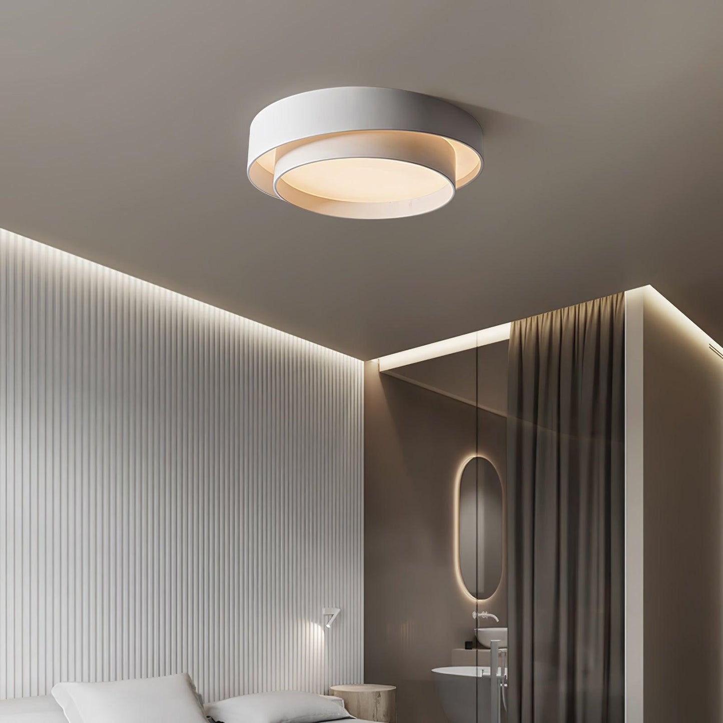 Plafonnier Moderne à LED - Design Cylindrique Élégant et Intégré
