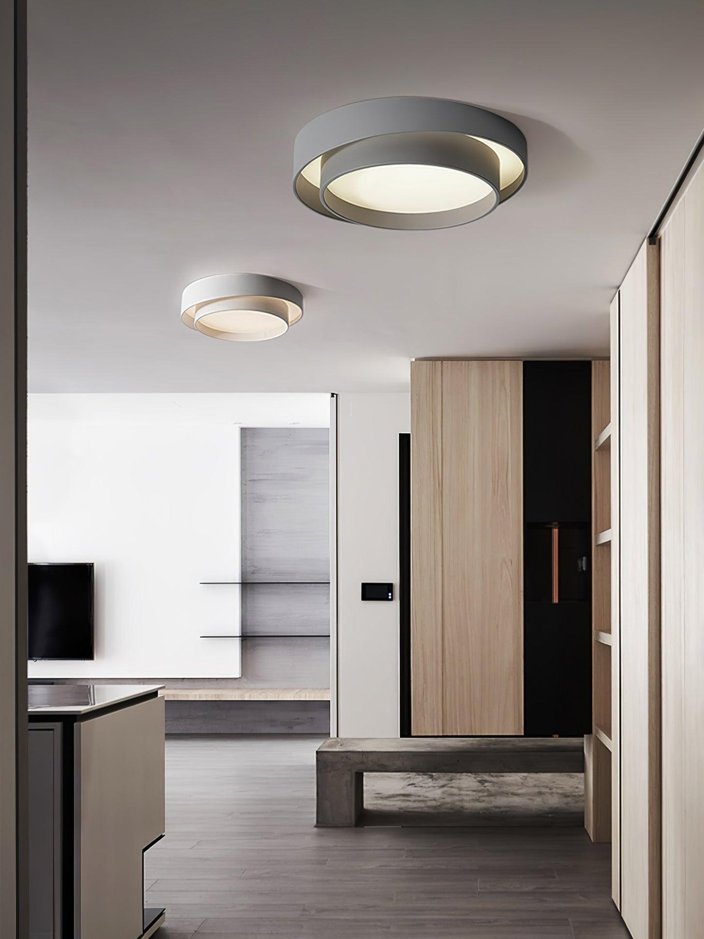 Plafonnier Moderne à LED - Design Cylindrique Élégant et Intégré