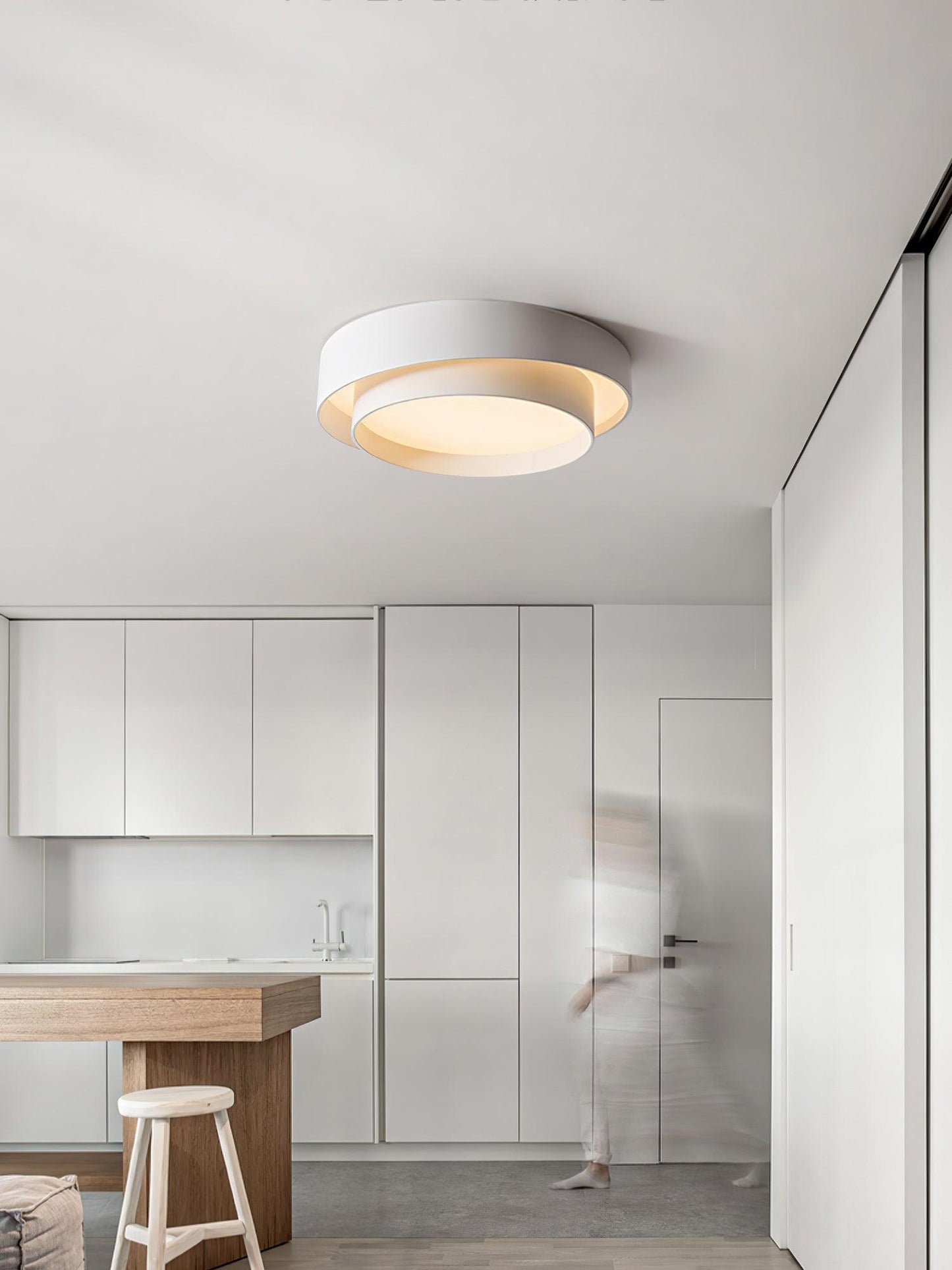 Plafonnier Moderne à LED - Design Cylindrique Élégant et Intégré