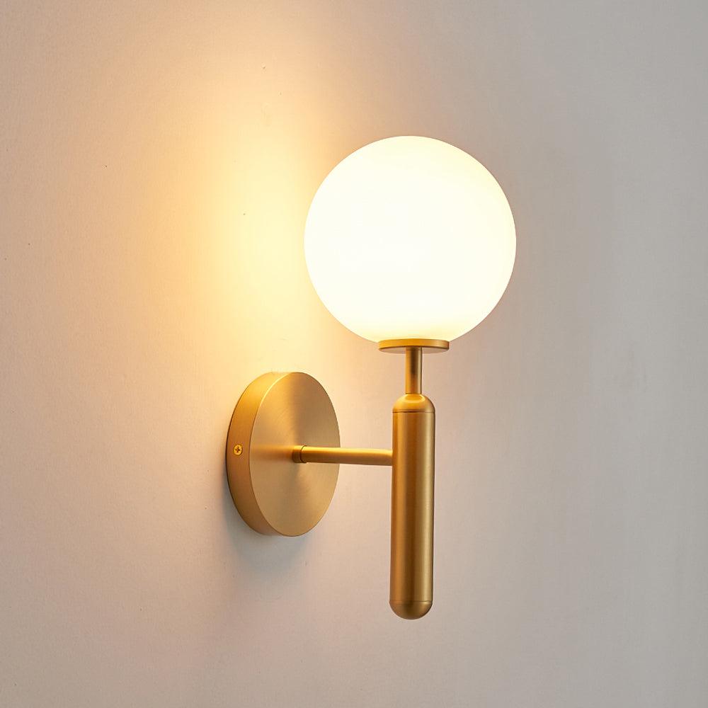 Lampe Scandiluxe LED – Design Minimaliste en Laiton et Verre pour Intérieur