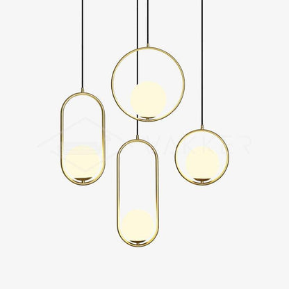 Suspension Mila en Métal et Verre – Lampe Moderne au Design Élégant
