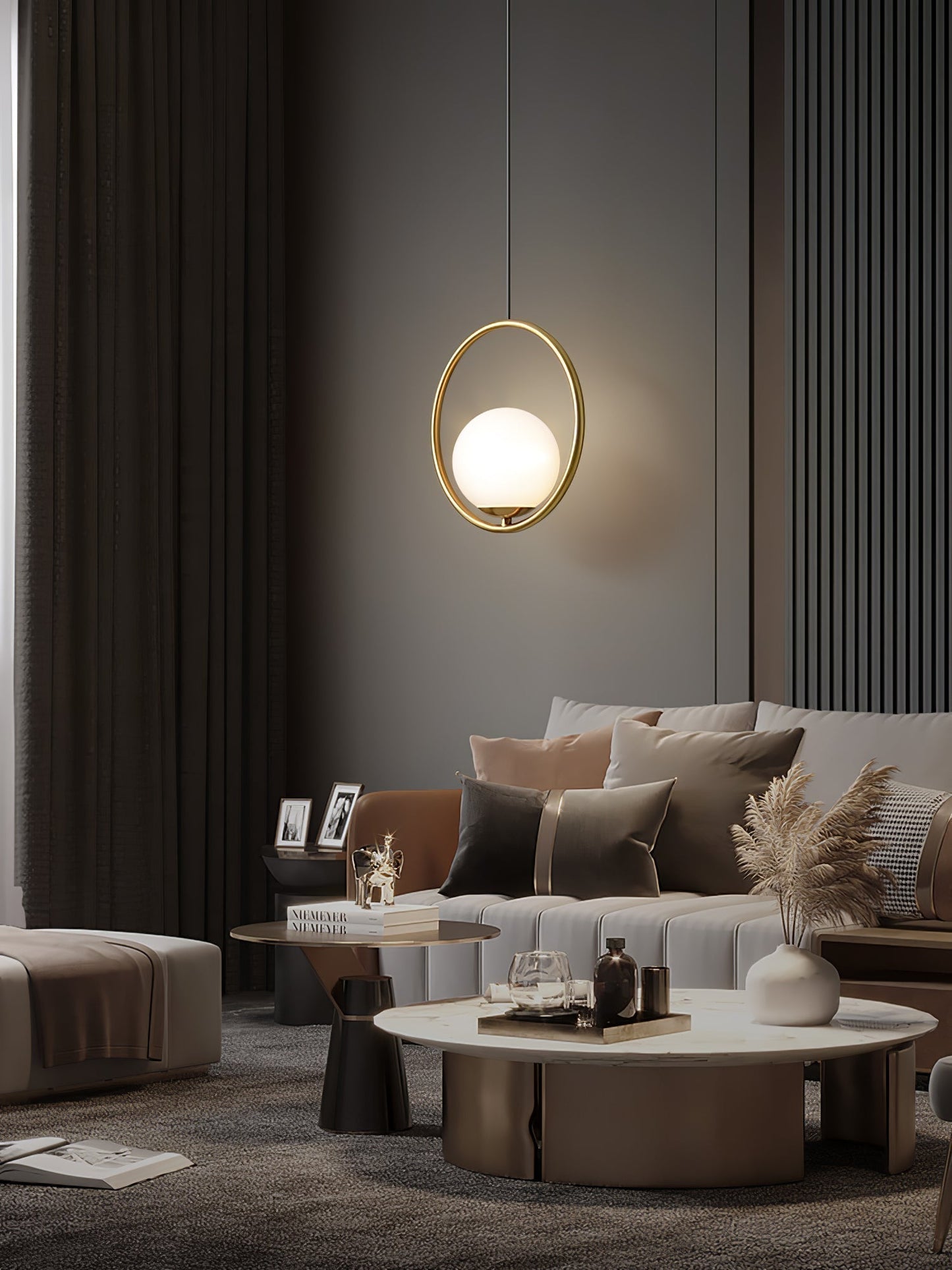 Suspension Mila en Métal et Verre – Lampe Moderne au Design Élégant