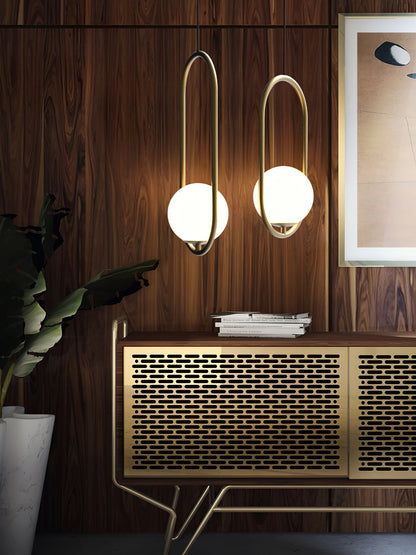 Suspension Mila en Métal et Verre – Lampe Moderne au Design Élégant