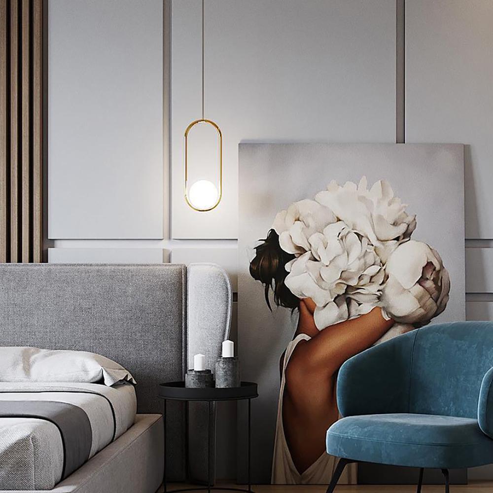 Suspension Mila en Métal et Verre – Lampe Moderne au Design Élégant
