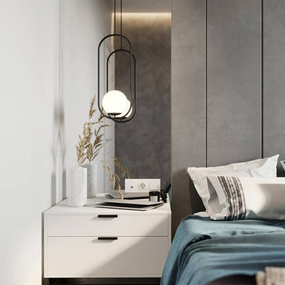 Suspension Mila en Métal et Verre – Lampe Moderne au Design Élégant
