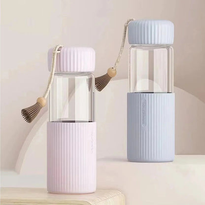 Mini Gourde d'Eau en Verre Borosilicate 350ml