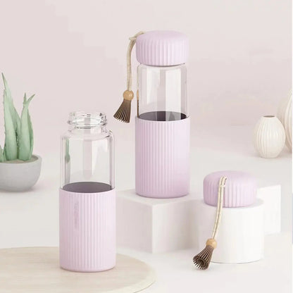 Mini Gourde d'Eau en Verre Borosilicate 350ml