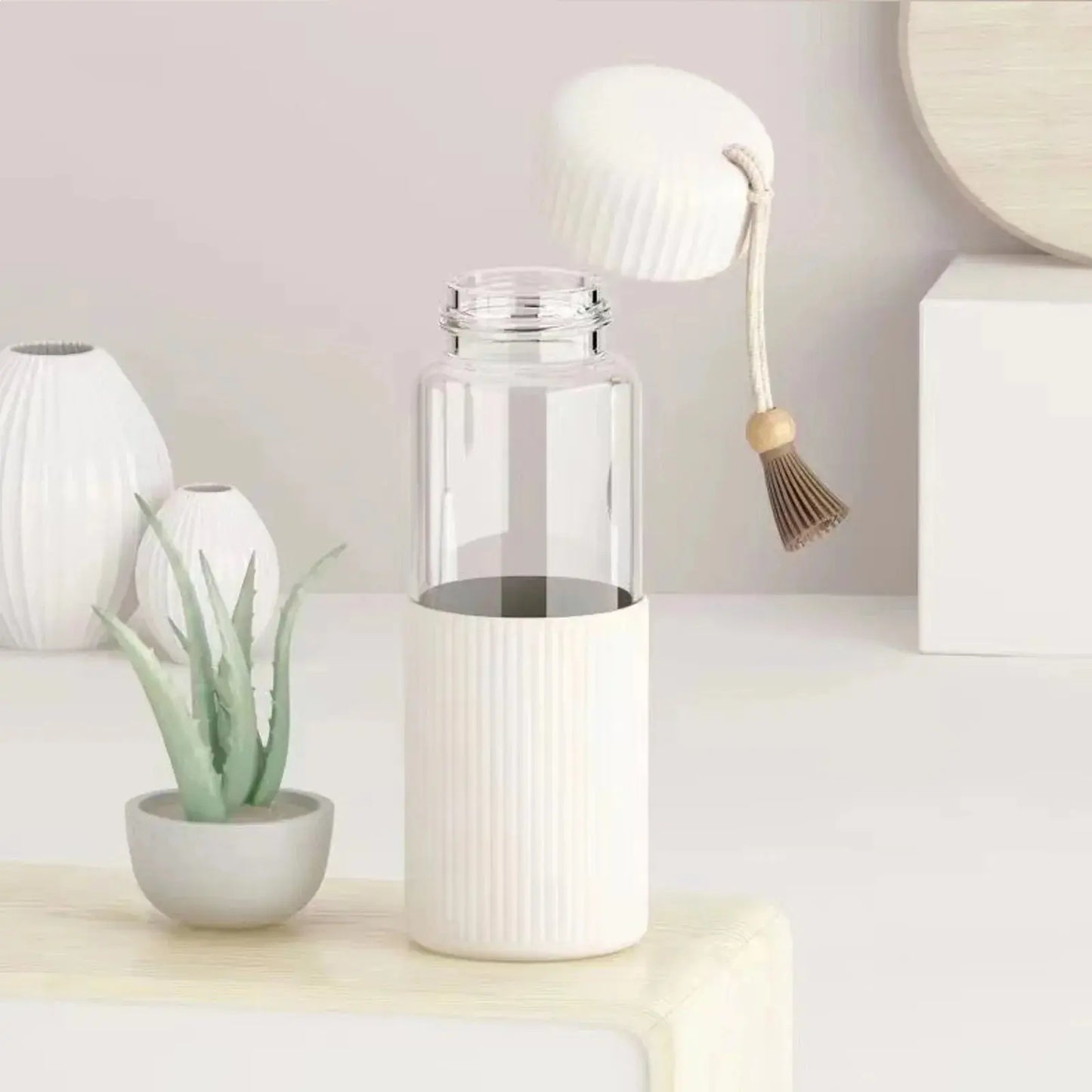 Mini Gourde d'Eau en Verre Borosilicate 350ml