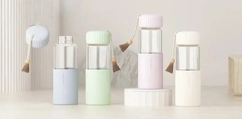 Mini Gourde d'Eau en Verre Borosilicate 350ml