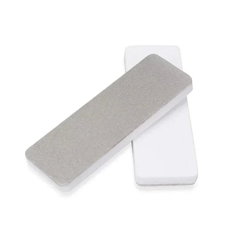 Mini pierre à aiguiser double face – Aiguiseur de couteaux en diamant et céramique pour extérieur