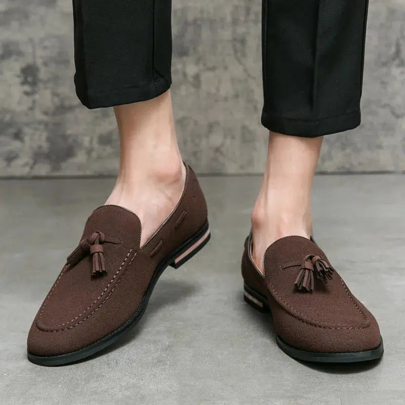 Mocassin cuir suede