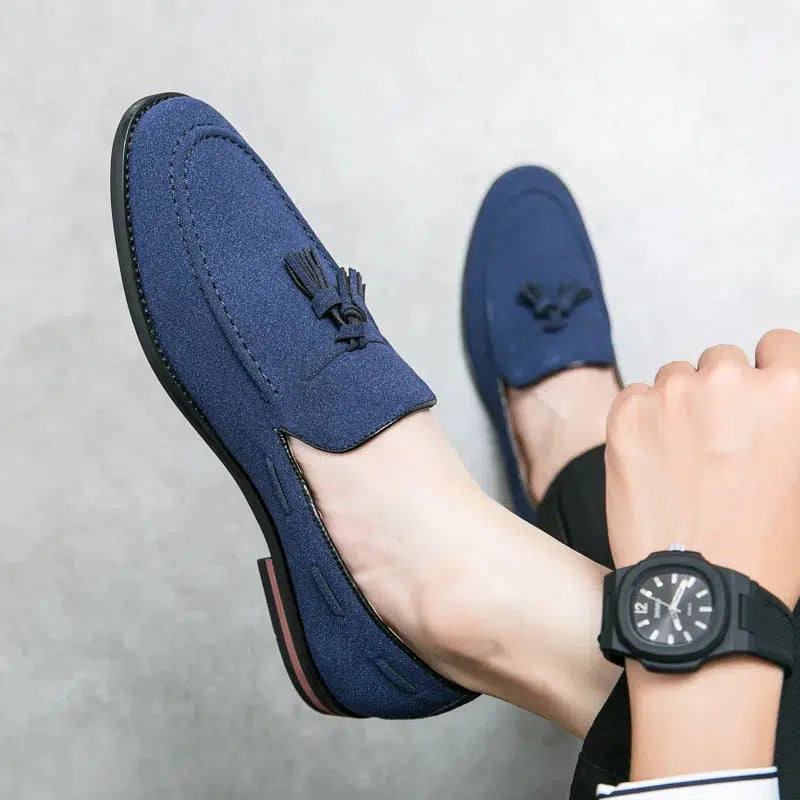 Mocassin cuir suede