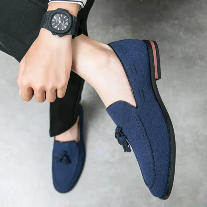 Mocassin cuir suede