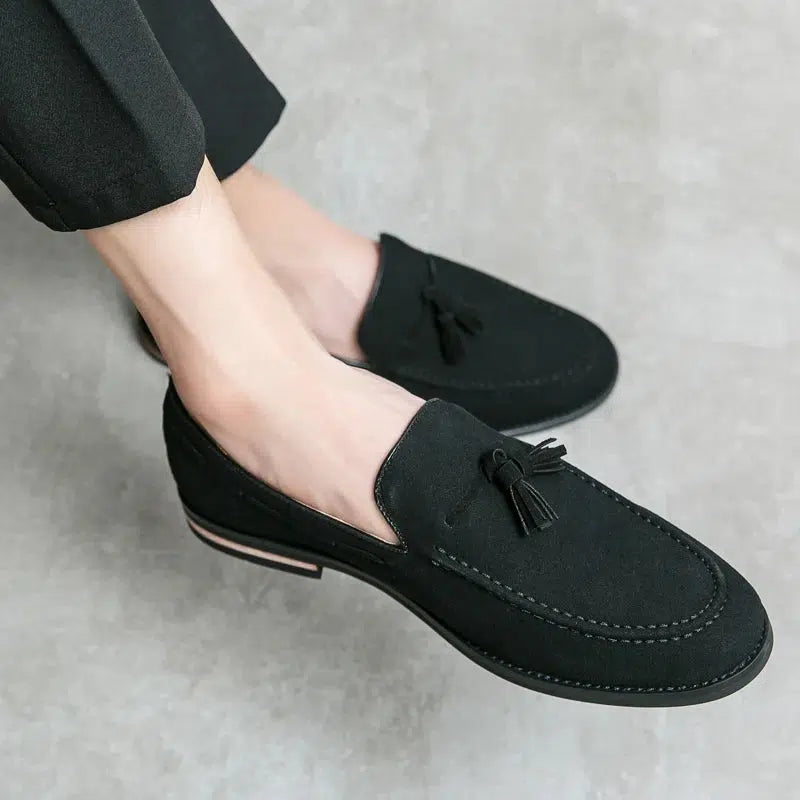 Mocassin cuir suede