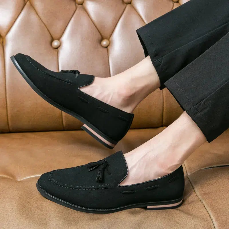 Mocassin cuir suede