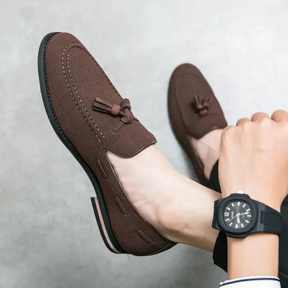 Mocassin cuir suede