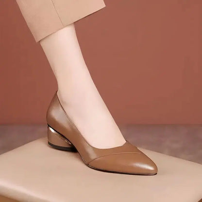 Mocassin femme talon 4 cm-Old Money