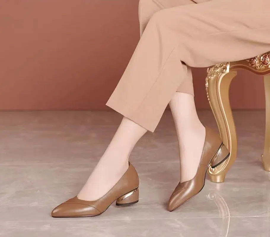 Mocassin femme talon 4 cm