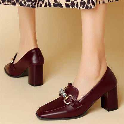 Mocassin talon mi haut