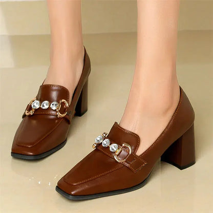 Mocassin talon mi haut