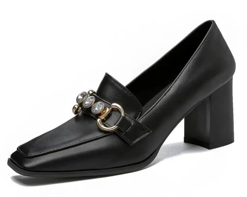 Mocassin talon mi haut