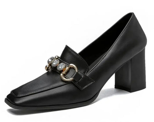 Mocassin talon mi haut
