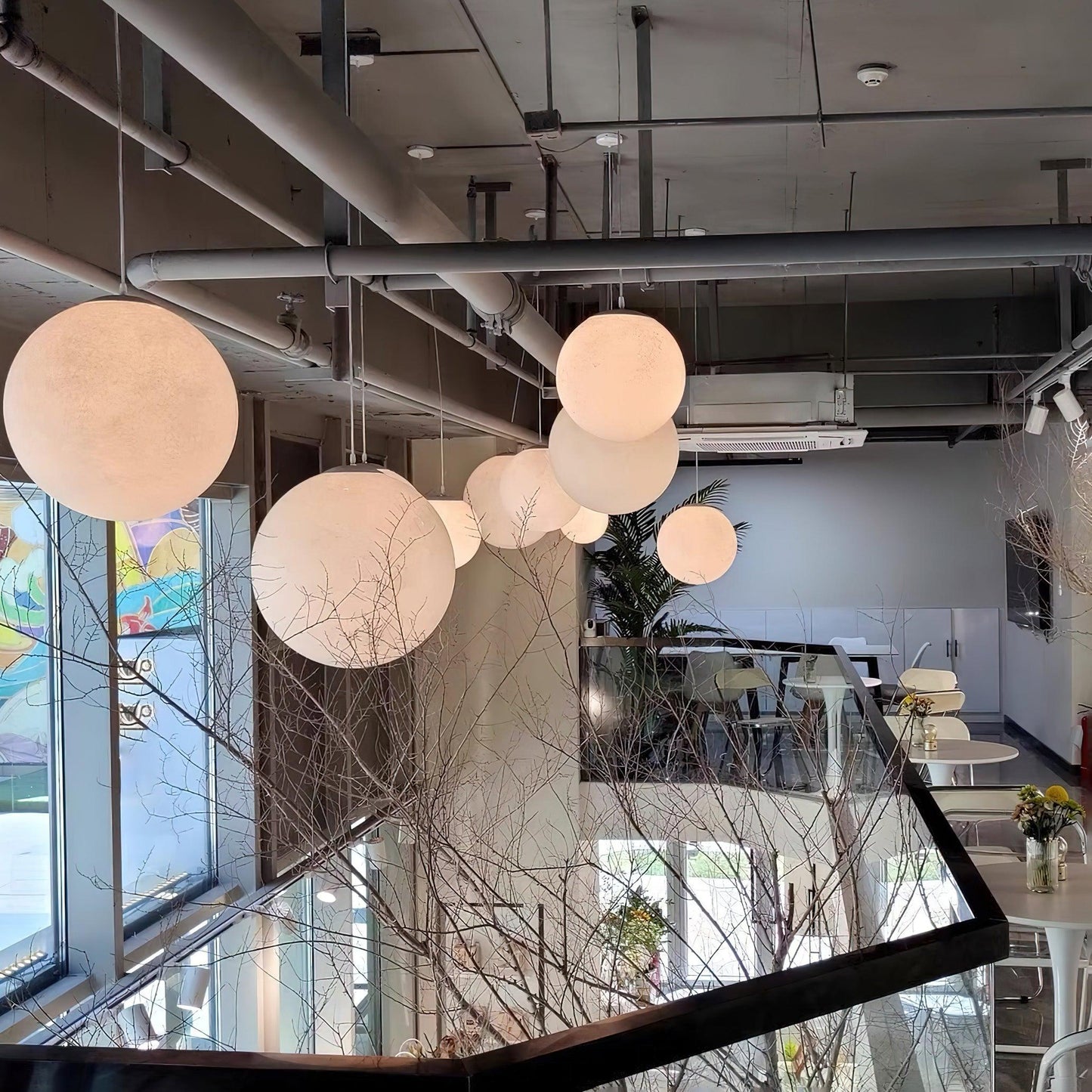 Suspension Moon LED – Éclairage Moderne et Apaisant, Design Élégant