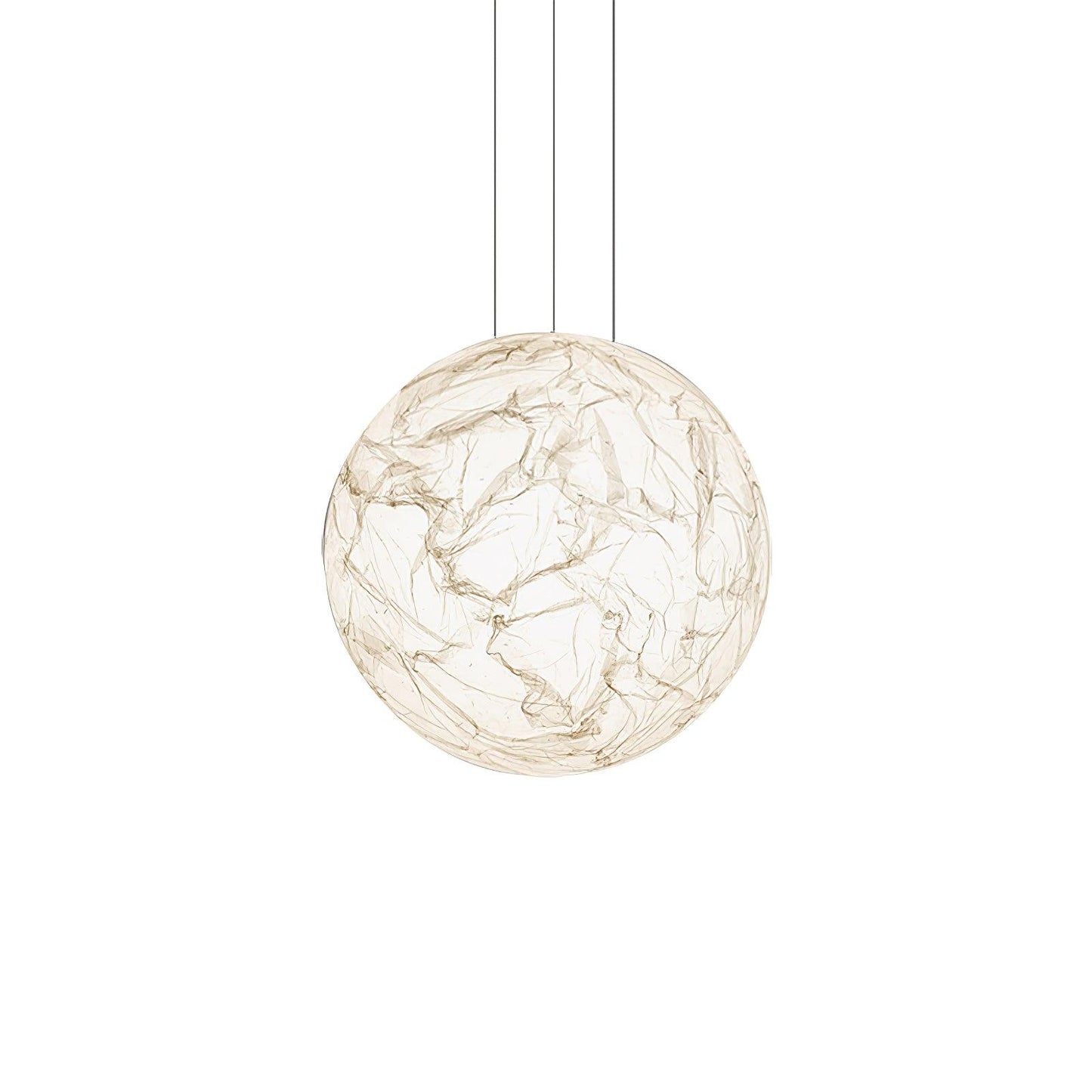Suspension Mondseide en Soie Naturelle et Métal - Éclairage LED Élégant pour Salon et Chambre