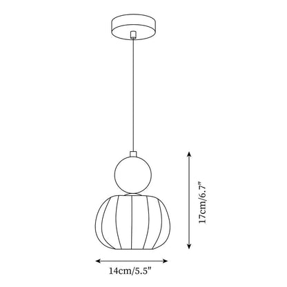 Suspension Yedra – Lampe Design Ronde en Métal et Acrylique, Éclairage Élégant pour Chambre ou Salle à Manger