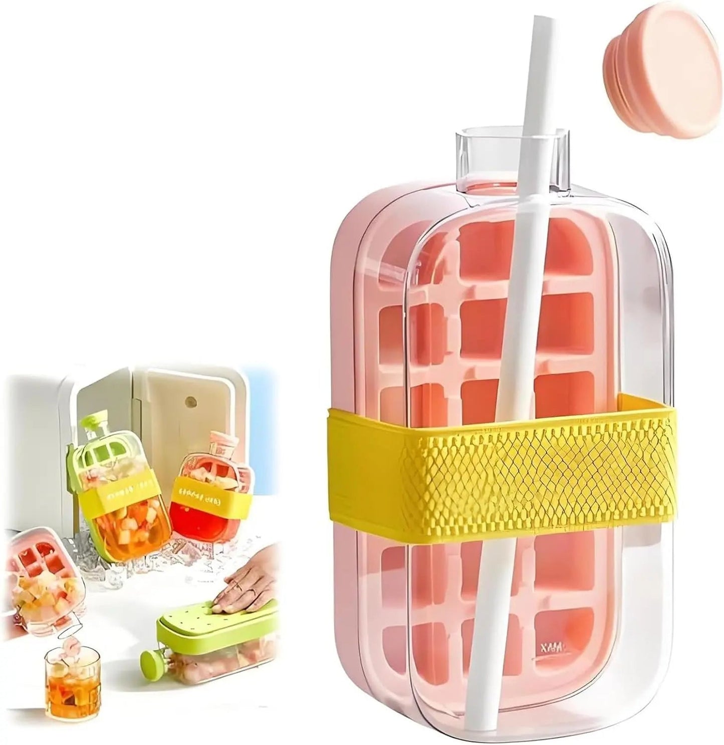 Moule A Glaçons Bouteille 800ml (Rose)