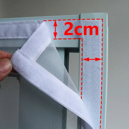 Moustiquaire fenetre astucieuse et pratique en fibre de verre blanche