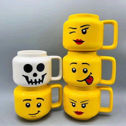 Mug Couple d'Humour Drôle LEGO Jaune 250ml