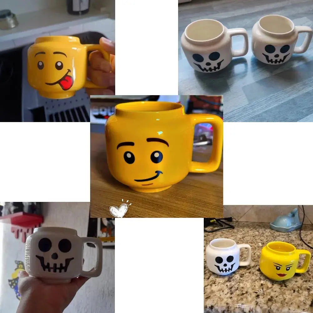 Mug Couple d'Humour Drôle LEGO Jaune 250ml