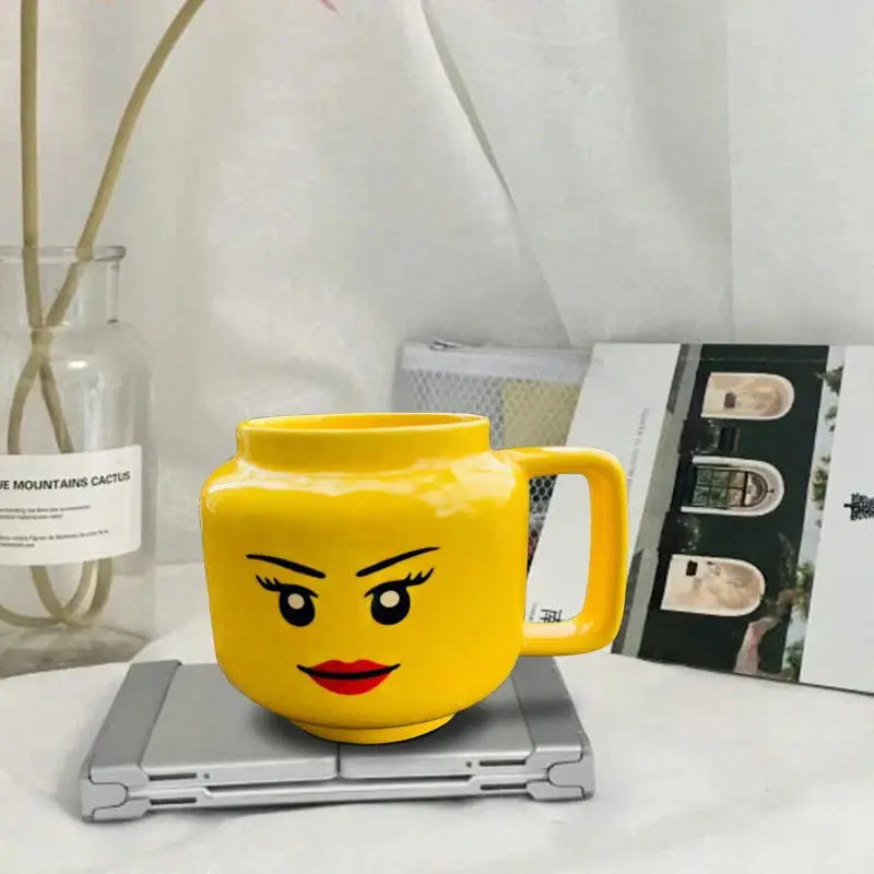 Mug Couple d'Humour Drôle LEGO Jaune 250ml
