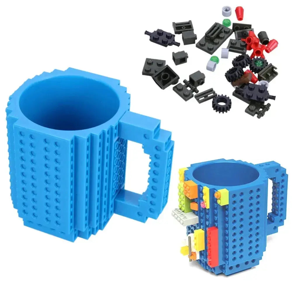 Mug Plastique Enfant Créatif LEGO Bleu 350ml