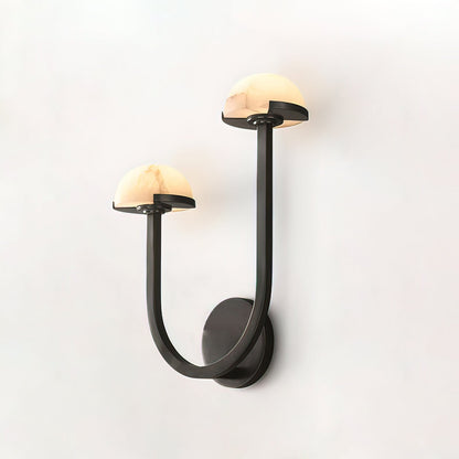 Applique Pilz Alabaster – Lampe Murale Organique en Alabastre et Laiton