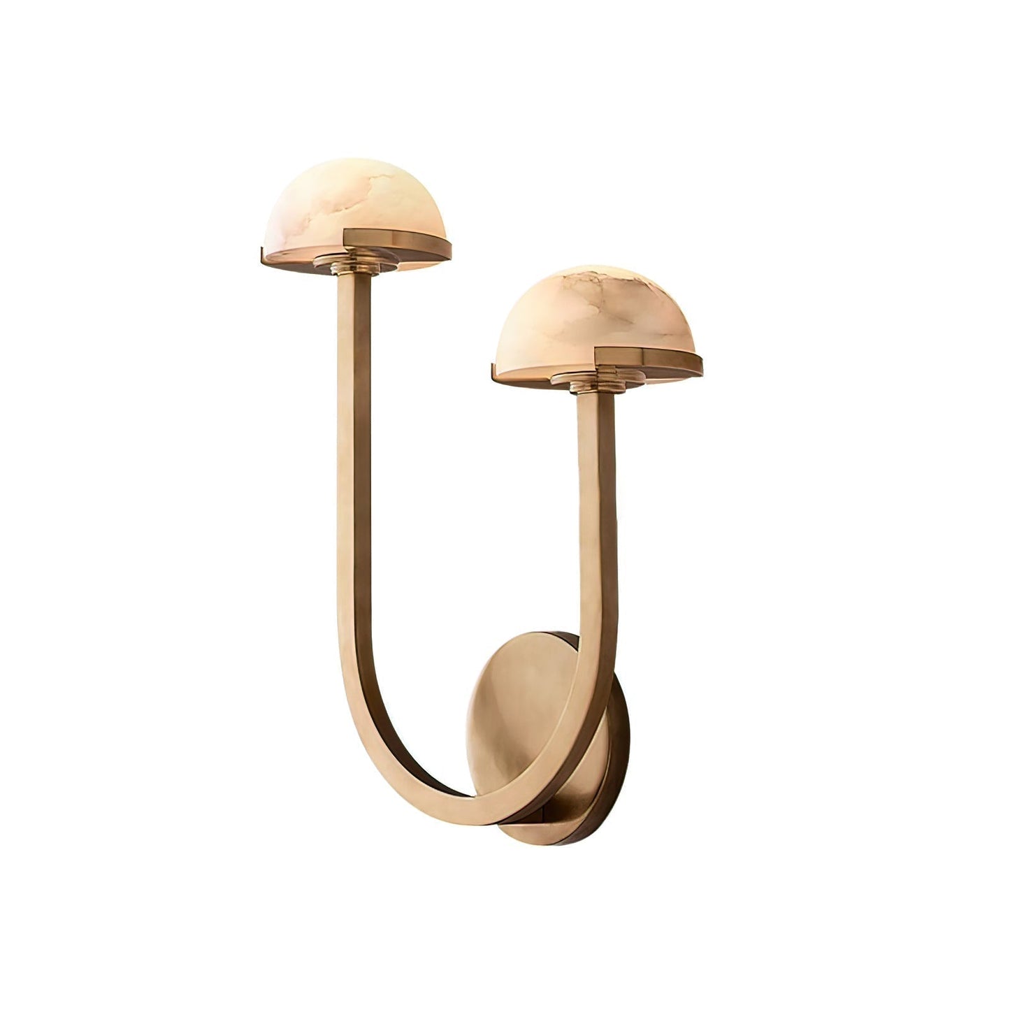 Applique Pilz Alabaster – Lampe Murale Organique en Alabastre et Laiton