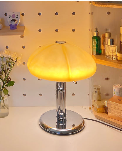 Lampe de Table Pilz Bauhaus – Design Moderne avec Abat-jour en Verre Amber