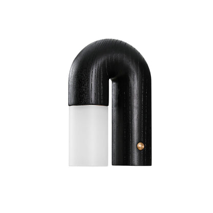 Applique Murale Arcus Wood - Lampe Moderne en Bois et Métal avec Lumière LED Intégrée