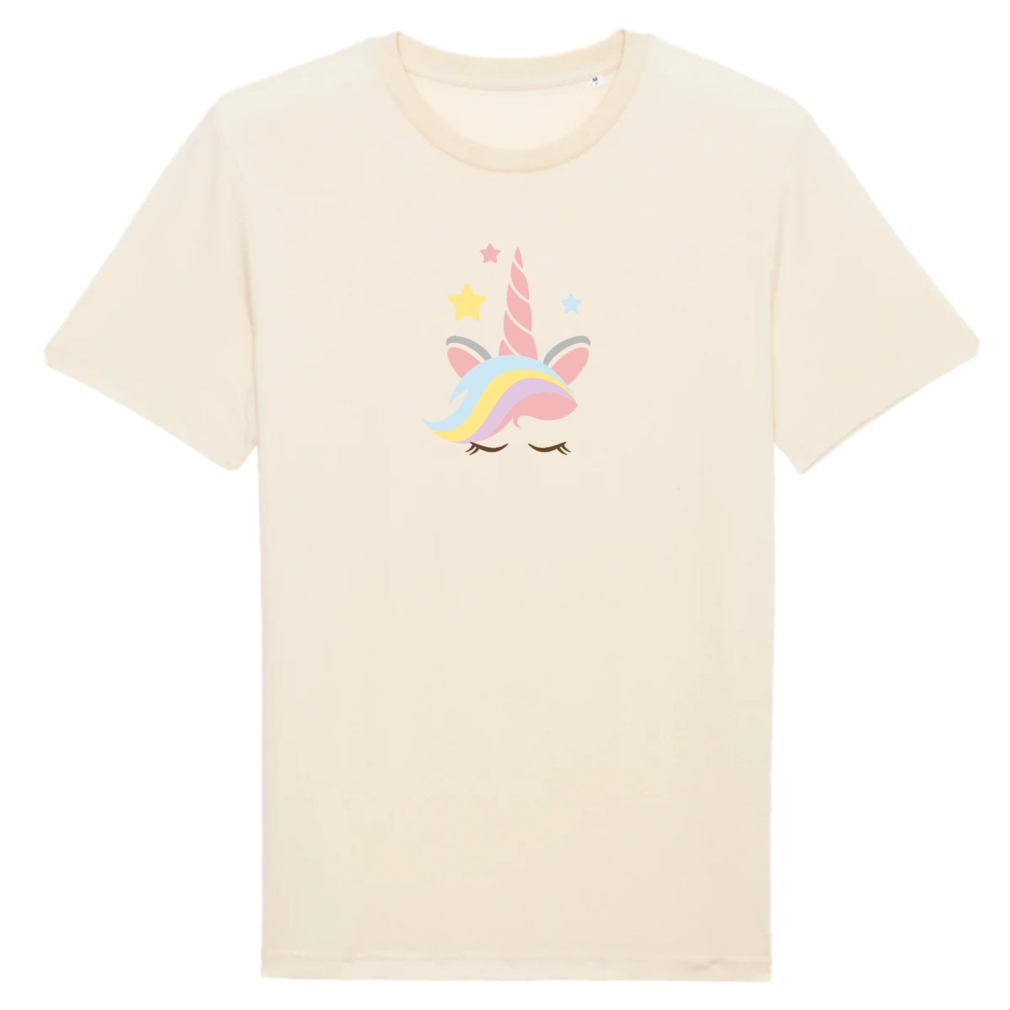 T shirt Unisex Licorne avec corne rose