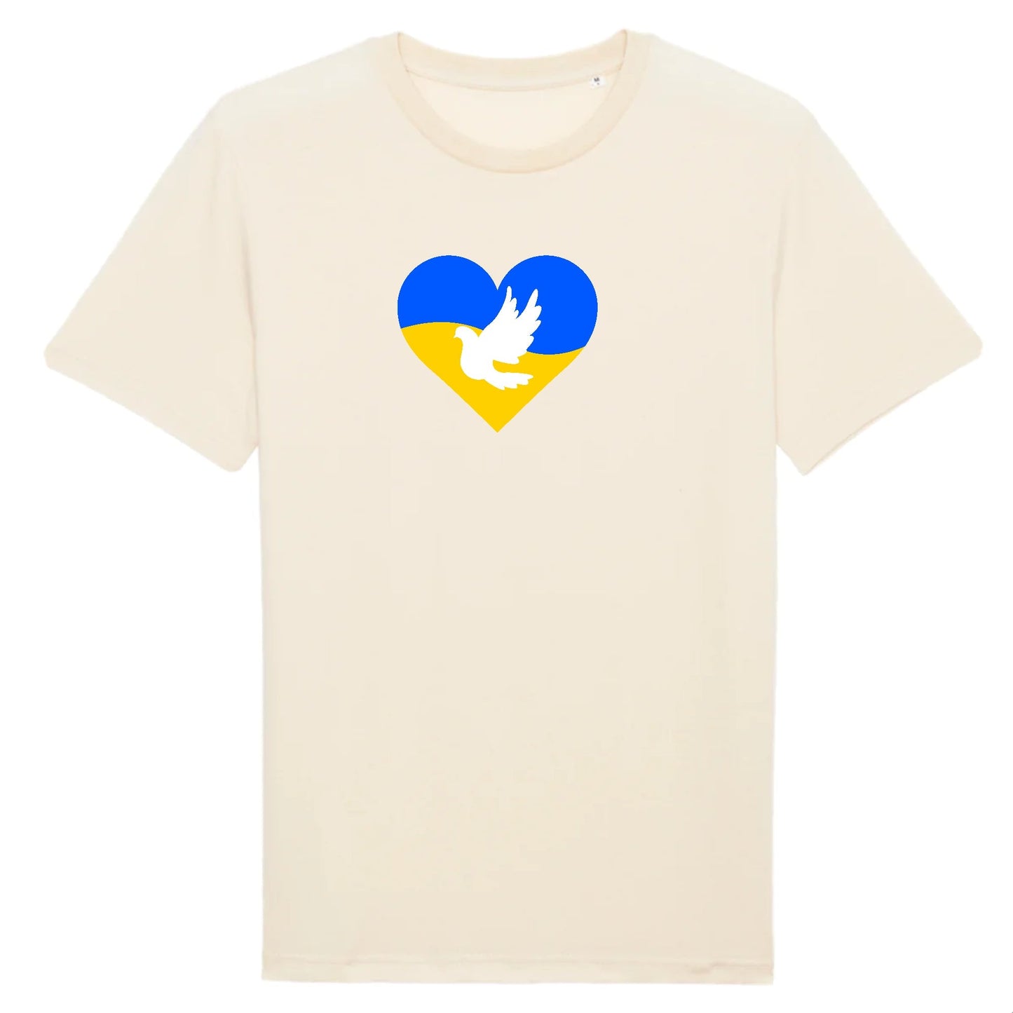 T shirt Unisex Ukraine Coeur Colombe