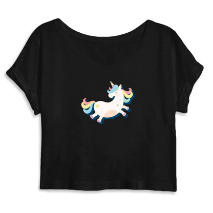 Crop Top Femme Licorne adorable