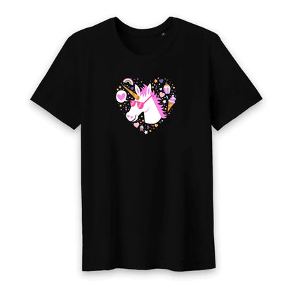 T shirt homme col rond Licorne avec lunettes