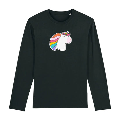 T shirt Manches longues Homme Licorne visage