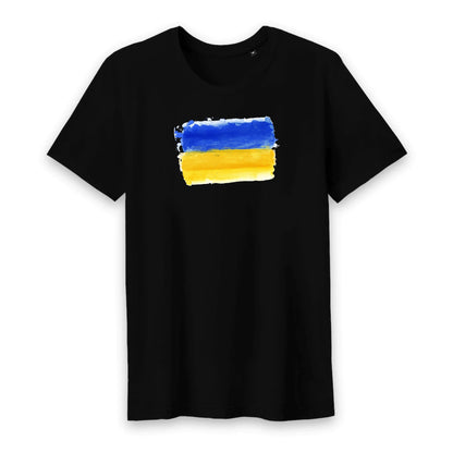 T shirt homme col rond Ukraine Drapeau