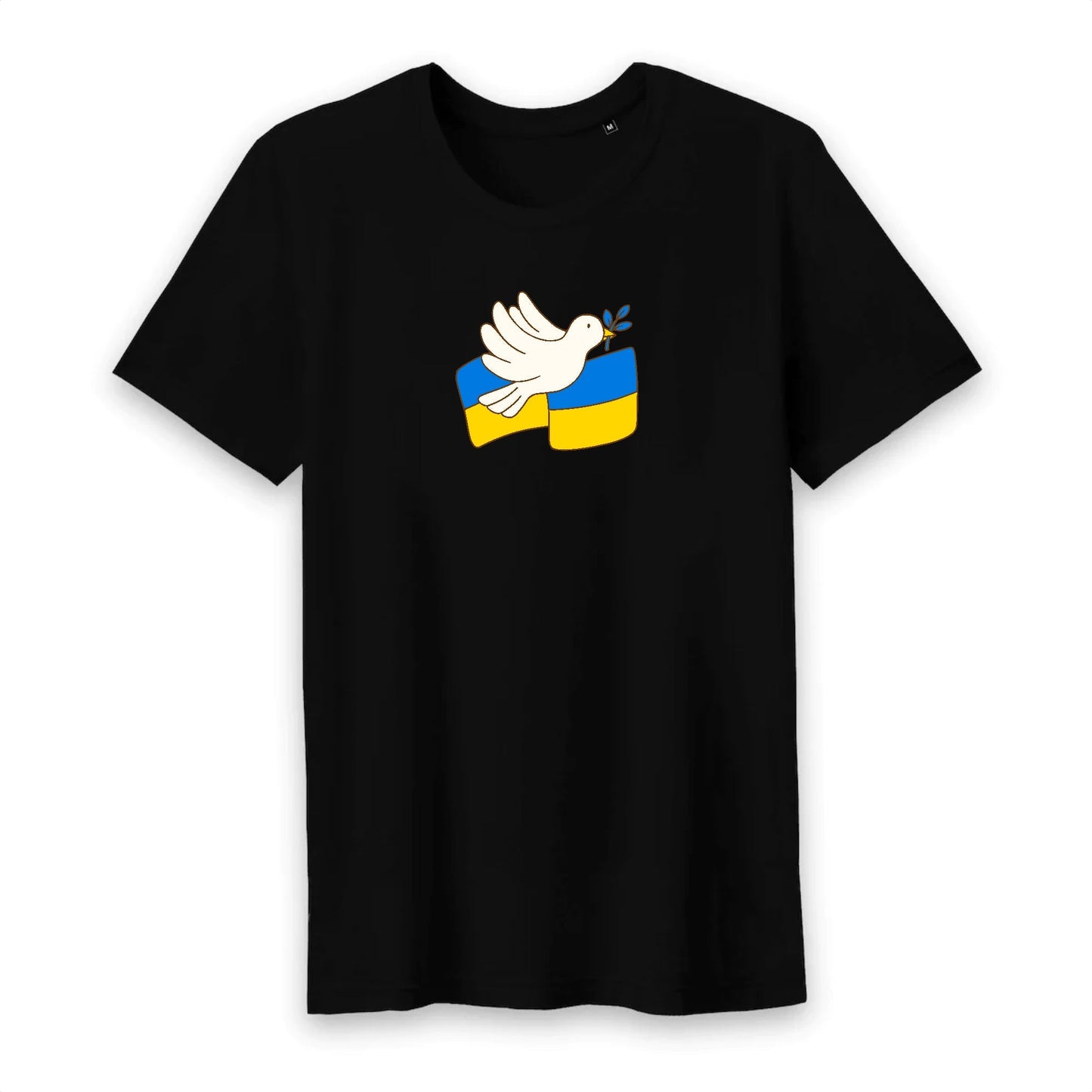 T shirt homme col rond Ukraine appel à la paix