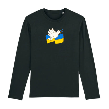T shirt Manches longues Homme Ukraine appel à la paix