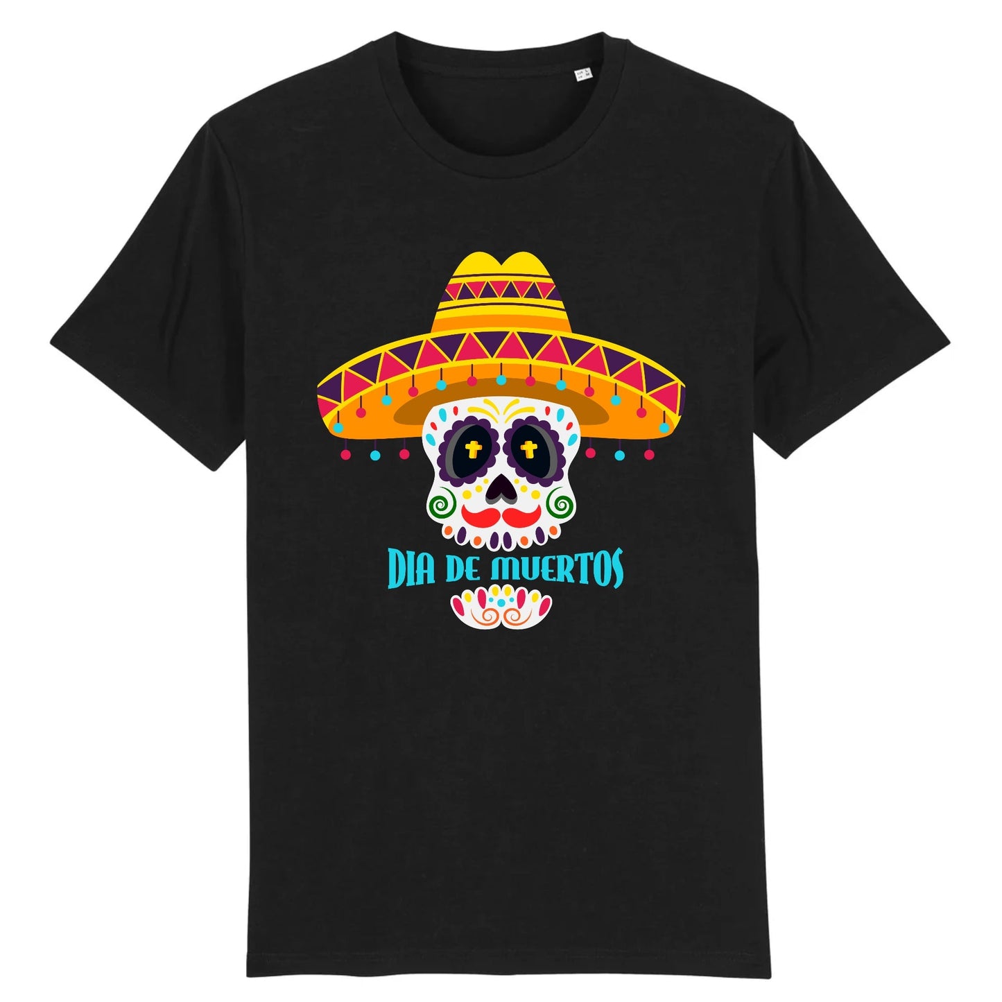 T shirt tete de mort mexicaine dia de muertos