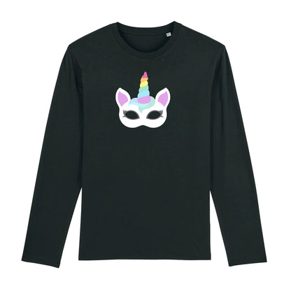 T shirt Manches longues Homme Licorne masque