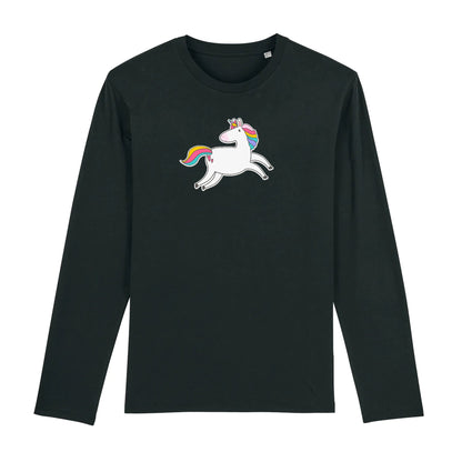 T shirt Manches longues Homme Licorne mignonne